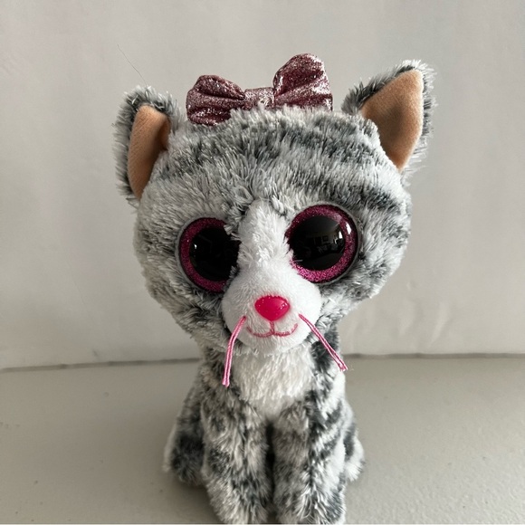Beanie Boo Kiki Grey Cat Soft Plush 6inch - Picture 6 of 9